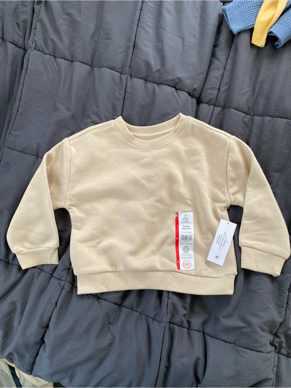 wonder nation Cream Kids Crewneck Sweatshirt